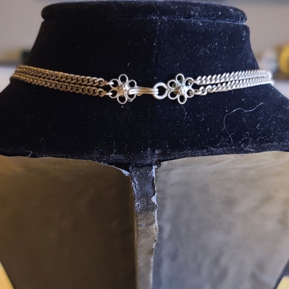 Unique Vintage Indian Filigree Metal Beaded Chandelier Tassle Necklace - Rare - Picture 5 of 10